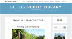 Desktop Screenshot of butlerpubliclibrary.org